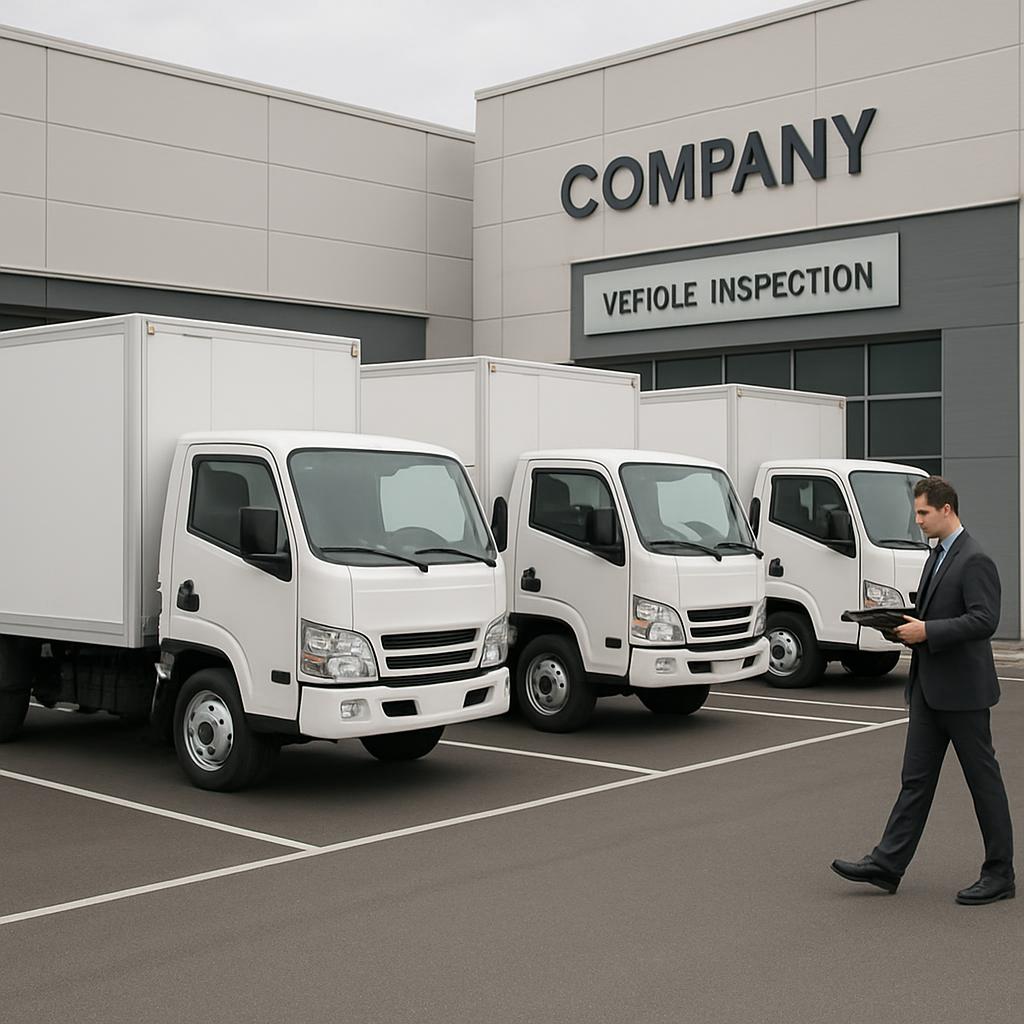 (Die Firma ist ein Unternehmen stellt Fahrzeugen für die Inspektion verwendet.) Vehele inspecktion gemeinte the Stäbe is t...